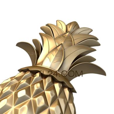 Art panel (A pineapple, PD_0281) 3D models for cnc